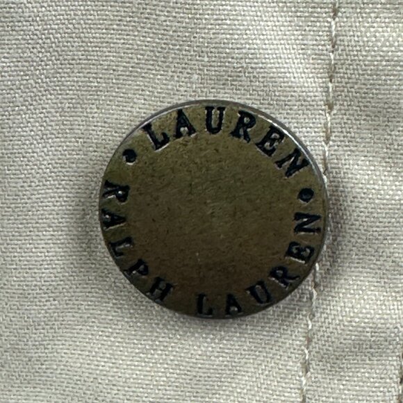 Ralph Lauren Beige Cotton Twill Cord Collar Chore Barn Utility Jacket - L - Picture 4 of 16